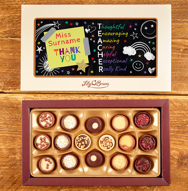 Thank You Teacher  Chocolates - Box of 16
