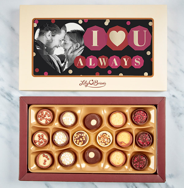I Love You Always Photo Chocolates - 16 Box