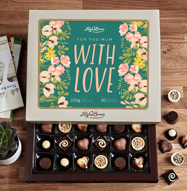 For Mum with Love Personalised Chocolate - Box of 30