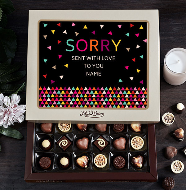 Sorry Personalised Chocolates - Box of 30
