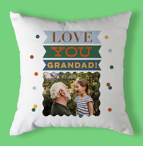 Love You Grandad Photo Personalised Cushion