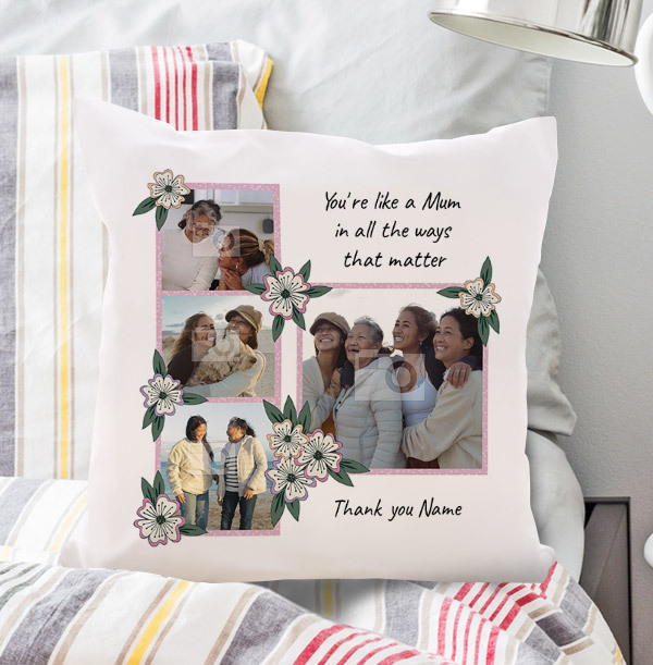 Like A Mum Photo Upload Cushion