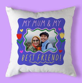 Photo of Mum & My Best Friend Photo Cushion