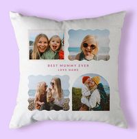 Tap to view Best Mummy Ever Multi Photo Cushion