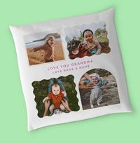 Tap to view Love You Grandma Multi Photo Cushion