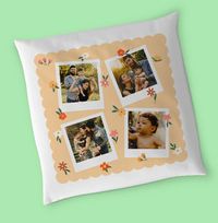Tap to view Floral Multi Photo Cushion