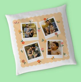 Photo of Floral Multi Photo Cushion
