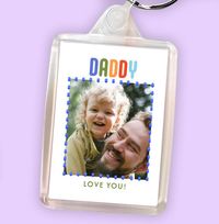 Tap to view Daddy Photo Personalised Keyring