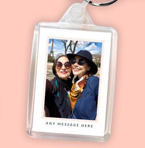 Photo of Full Photo Keyring with Text
