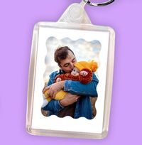 Tap to view Full Photo Wavy Personalised Keyring