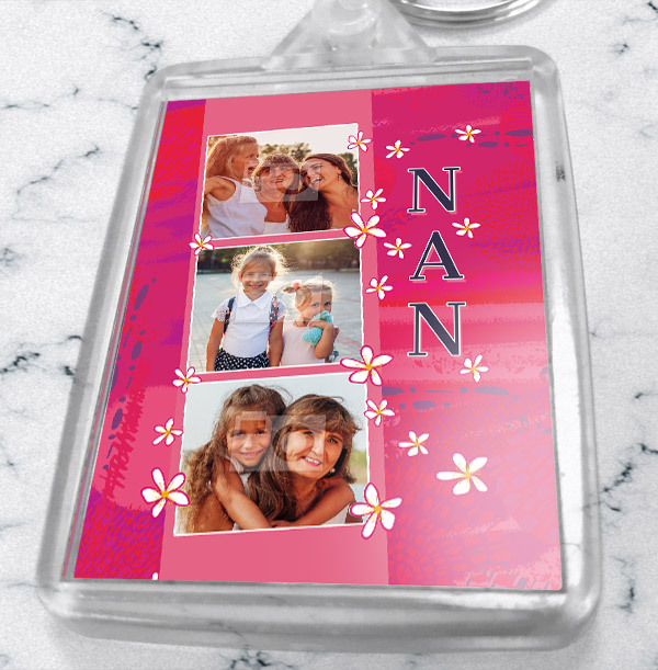 Nan 3 Photo Keyring