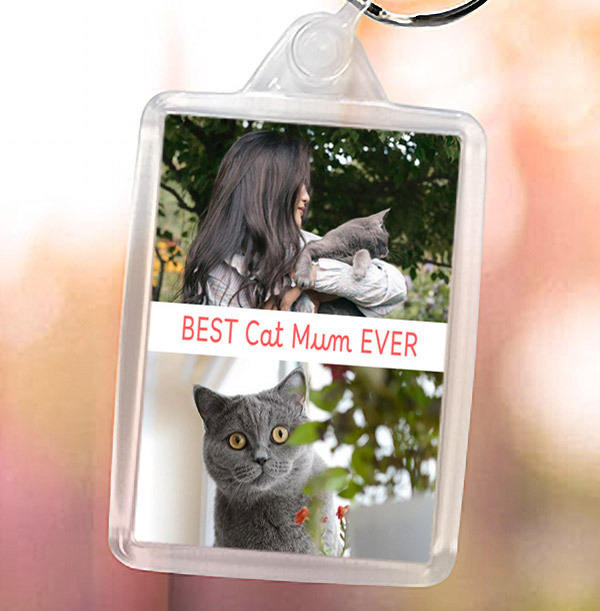 Best Cat Mum Ever Photo Keyring