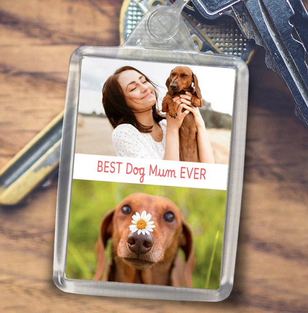 Best Dog Mum Ever Photo Keyring