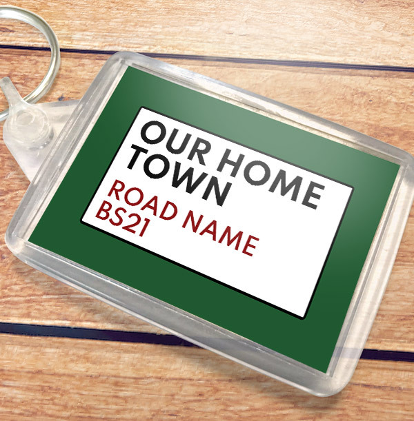 Street Sign New Home Landscape Keyring