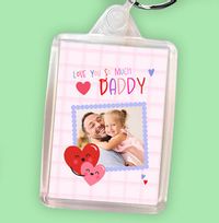 Tap to view Photo Upload Love You Daddy Keyring