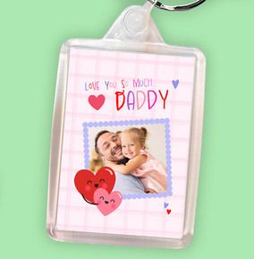 Photo of Photo Upload Love You Daddy Keyring