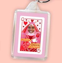 Tap to view Queen of My Heart Photo Keyring