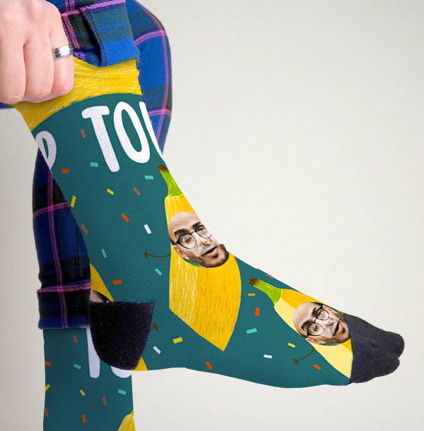 Top Banana Photo Upload Socks