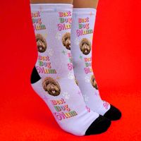 Tap to view Best Dog Mum Personalised Novelty Socks