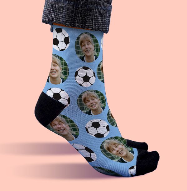 Photo of Personalised Photo Football Novelty Socks