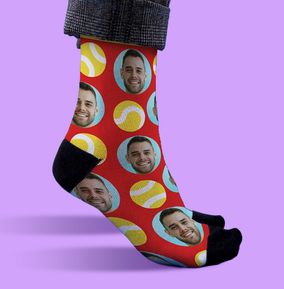 Photo of Personalised Photo Tennis Novelty Socks