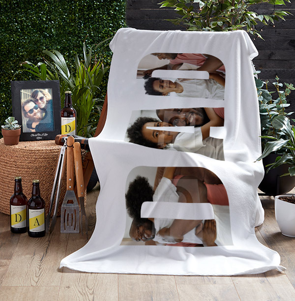 Dad Photo Upload Personalised Towel