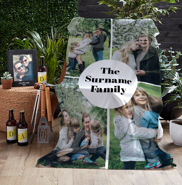 Multi Photo Upload Personalised Towel