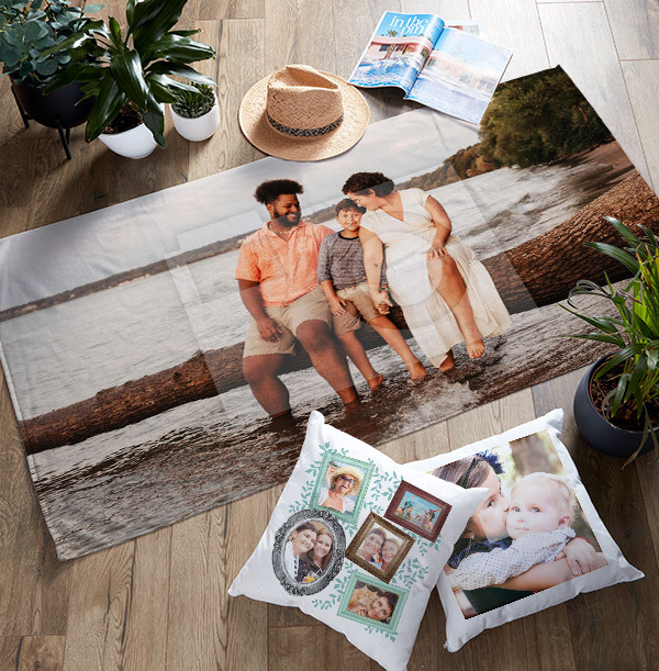 Photo Upload Personalised Towel Landscape