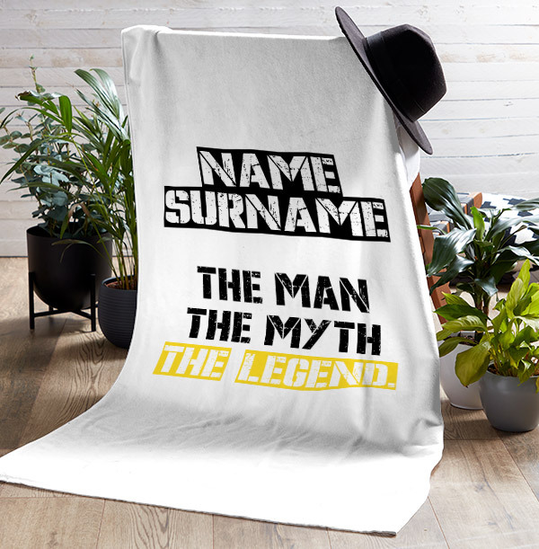 The Man, The Myth, The Legend Personalised Towel