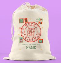 Tap to view North Pole Post Christmas Sack