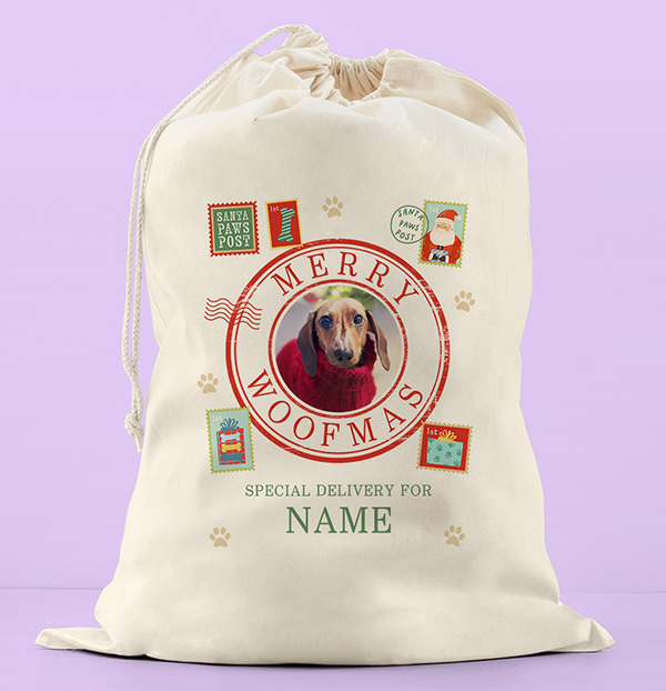 Personalised Dog Christmas Sack
