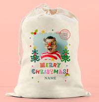 Tap to view Merry Christmas Personalised Photo Santa Sack