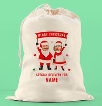 Tap to view Merry Christmas Couple Santa Sack