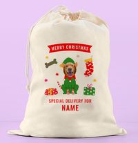 Tap to view Merry Christmas Dog Photo Sack