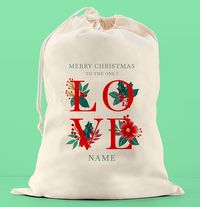 Tap to view LOVE Christmas Personalised Sack