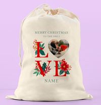 Tap to view To The One I Love Photo Christmas Sack