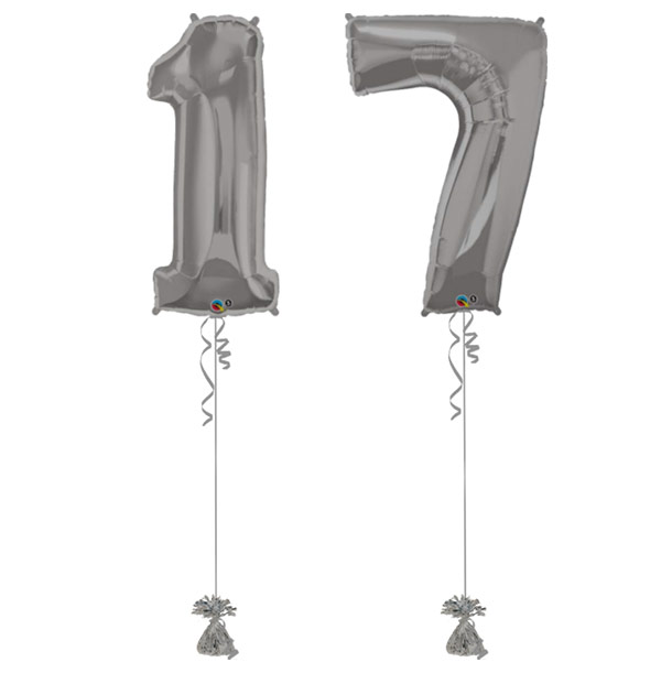 17 Giant Number Balloon