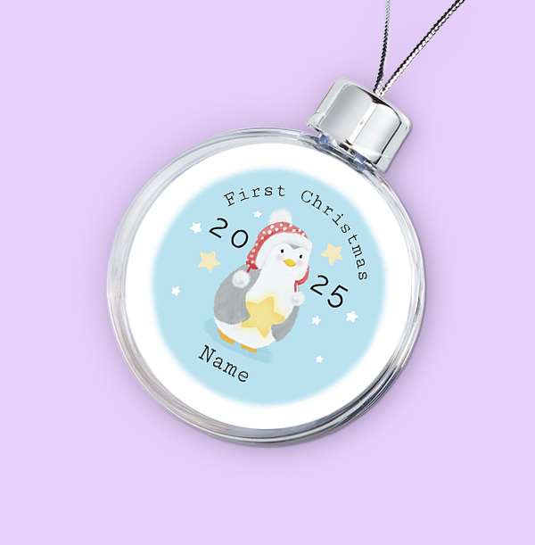 Personalised First Christmas Bauble