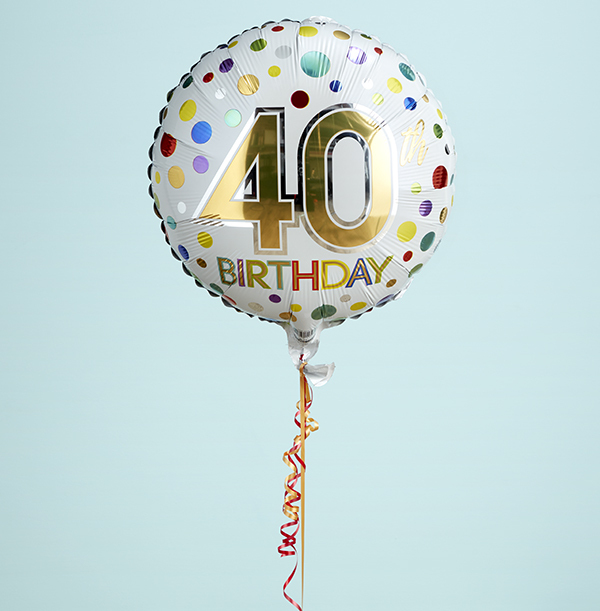 40th Birthday Spots Balloon