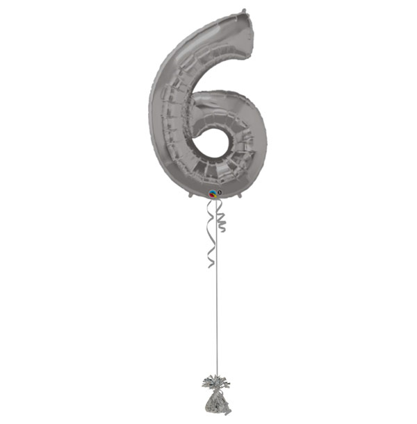 6 Giant Number Balloon