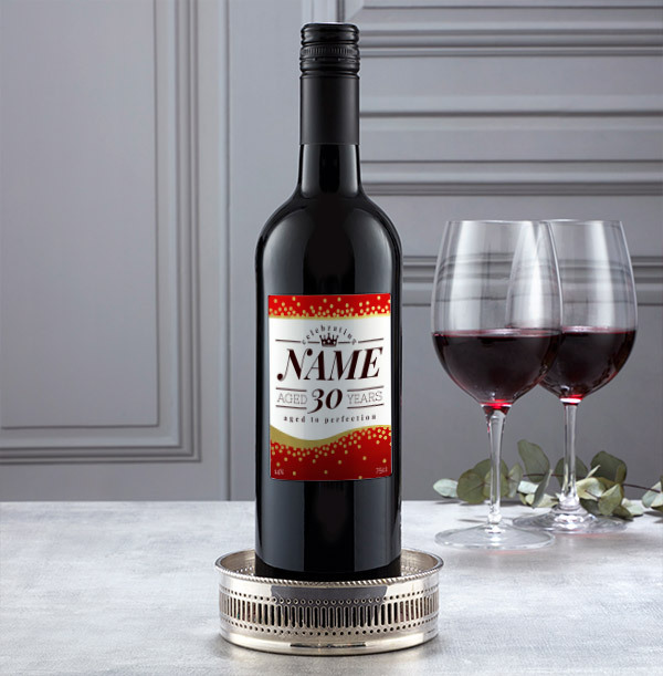 Aged To Perfection Personalised Red Wine