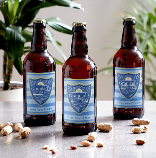 Grandads Personalised Birthday Beer - Multi Pack