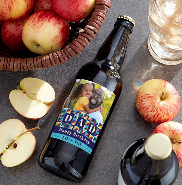 Happy Birthday Dad Photo Upload Cider - Mutli Pack