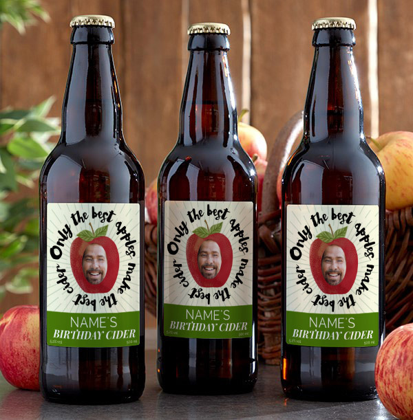 Photo Upload Birthday Cider - Multi Pack