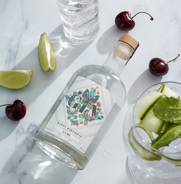 Happy Birthday To A  Wonderful Daughter Personalised Gin