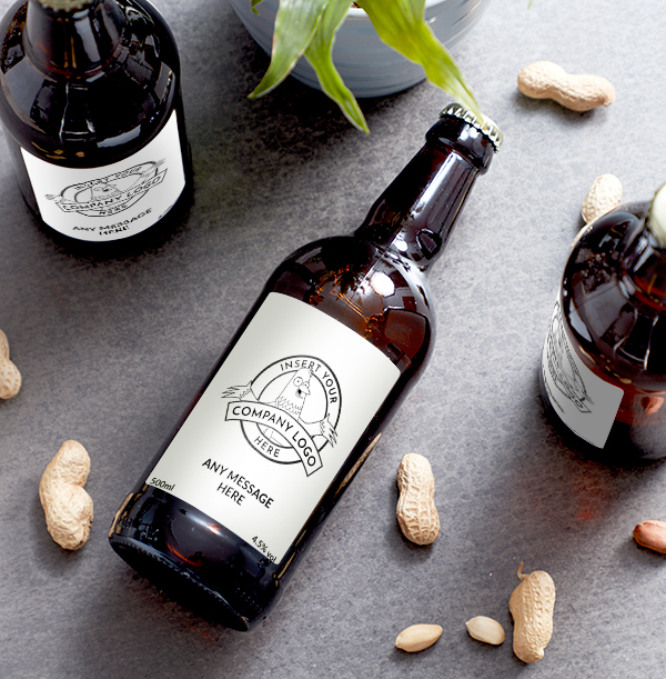 Company Logo and Text Beer