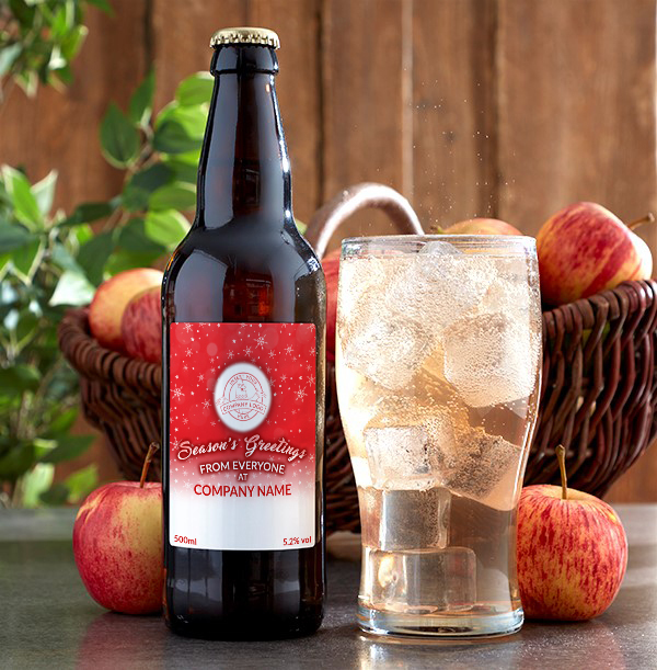 Company Christmas Logo Cider - Red