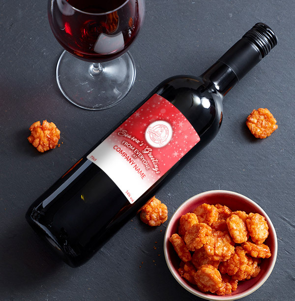 ZDISC Company Christmas Logo Red Wine - Red