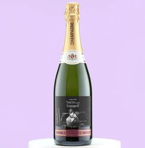 Photo of You're Engaged! Personalised Photo Champagne
