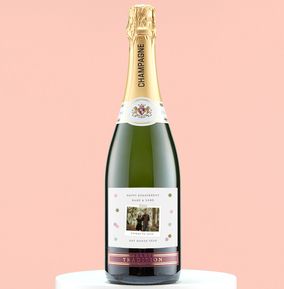 Photo of Happy Engagement Personalised Photo Champagne